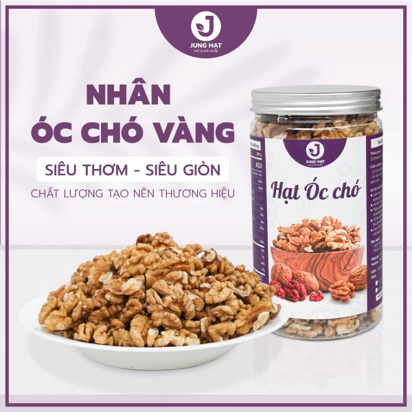 Nhân Hạt Óc chó vàng JUNG HẠT  -  HỖ TRỢ SỨC KHỎE TIM MẠCH