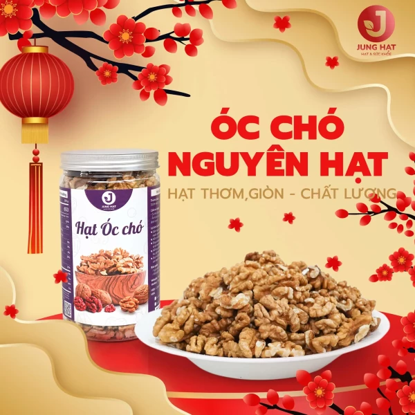 Nhân Hạt Óc chó vàng JUNG HẠT  -  HỖ TRỢ SỨC KHỎE TIM MẠCH