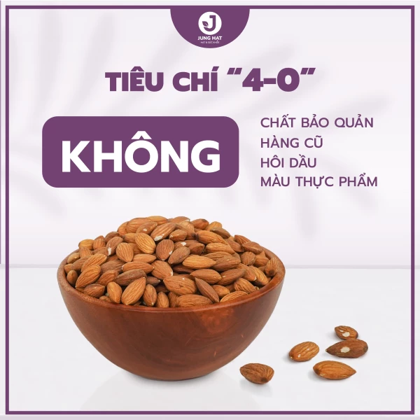 Hạt Hạnh nhân lõi chuẩn Úc JUNG HẠT Hàng chất lượng, đủ phân loại - GIÀU VITAMIN E, CHỐNG OXY HÓA