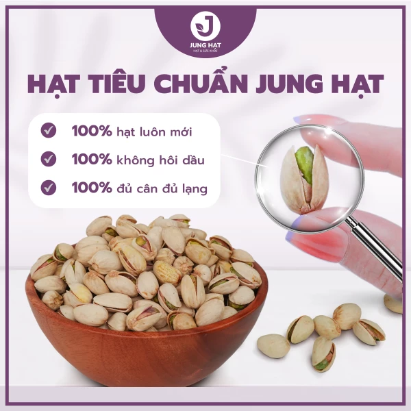 Hạt dẻ cười Mỹ không tẩy JUNG HẠT - ĂN VẶT NGON, TIẾP KHÁCH XỊN, BIẾU TẶNG ĐẸP