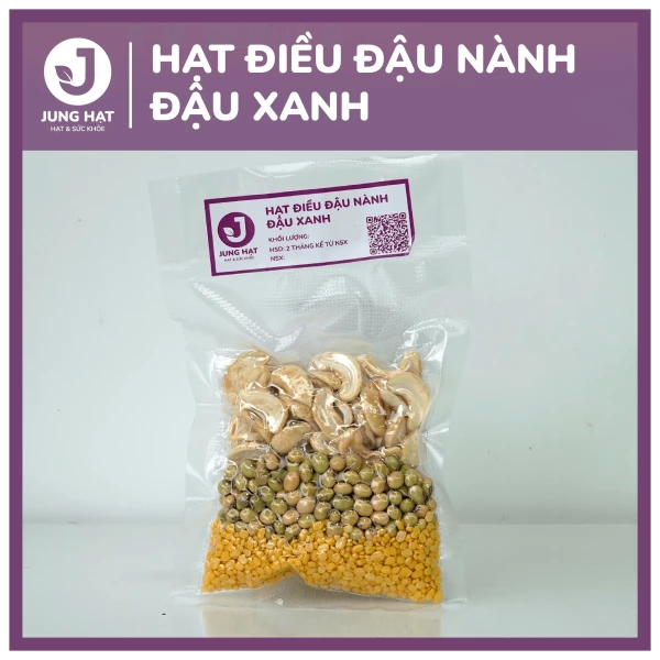 Gói hạt làm sữa dinh dưỡng Hạt điều đậu nành đậu xanh - Jung Hạt