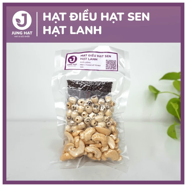 Gói hạt làm sữa dinh dưỡng Hạt điều hạt sen hạt lanh - Jung Hạt