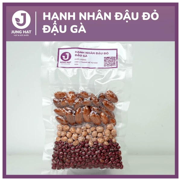 Gói hạt làm sữa dinh dưỡng Hạnh nhân đậu đỏ đậu gà - Jung Hạt