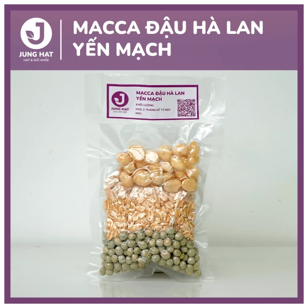 Gói hạt làm sữa dinh dưỡng Macca đậu hà lan yến mạch - Jung Hạt