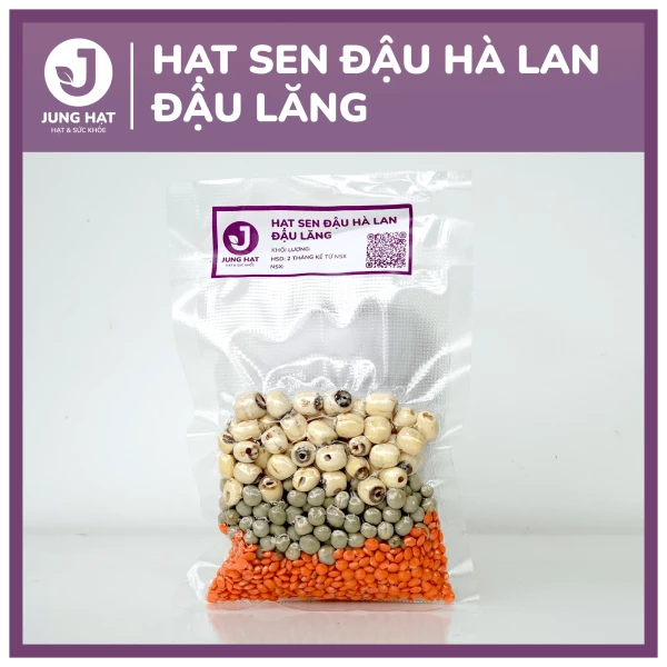 Gói hạt làm sữa dinh dưỡng Hạt sen đậu hà lan đậu lăng - Jung Hạt