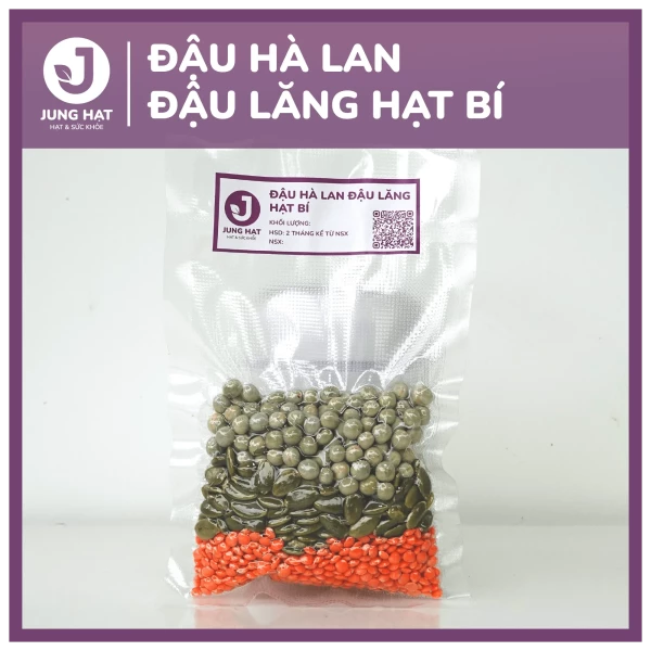 Gói hạt làm sữa dinh dưỡng Đậu Hà lan đậu lăng hạt bí - Jung Hạt