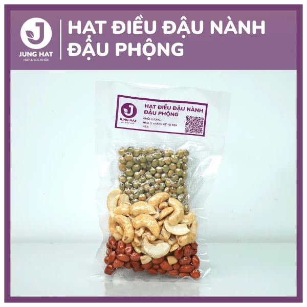 Gói hạt làm sữa dinh dưỡng Hạt điều đậu nành đậu phộng - Jung Hạt