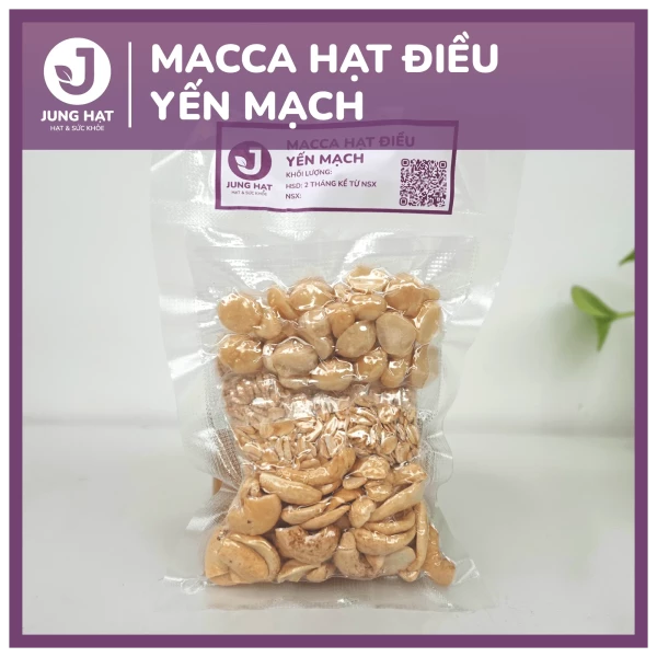 Gói hạt làm sữa dinh dưỡng Macca hạt điều yến mạch - Jung Hạt