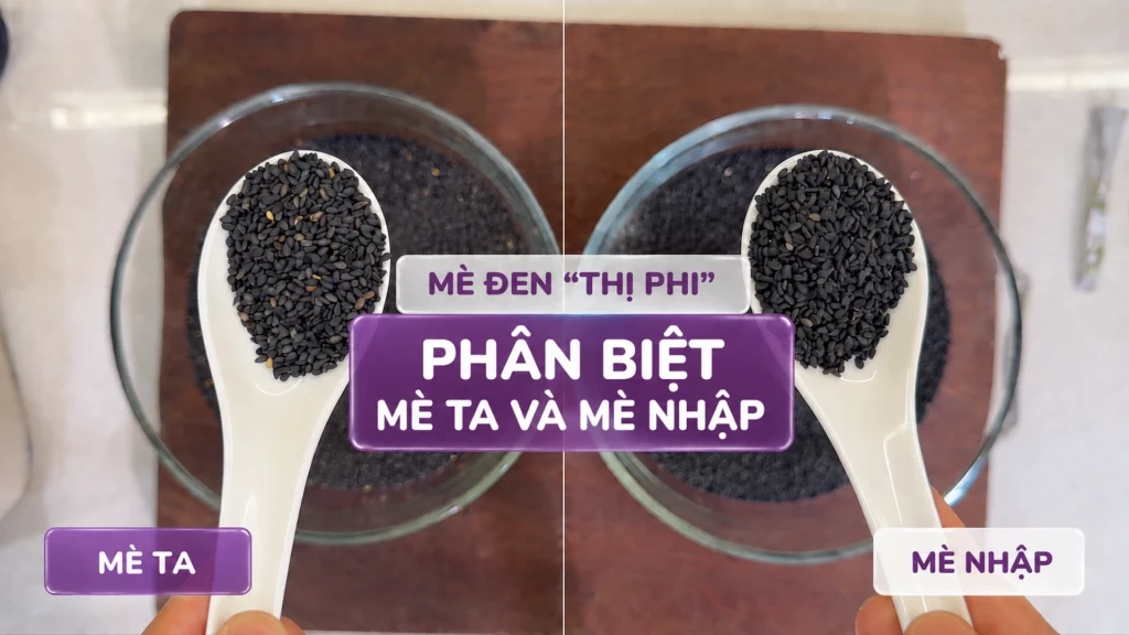 Cách Phân Biệt Mè Đen Ta Và Mè Nhập Chuẩn Xác Nhất