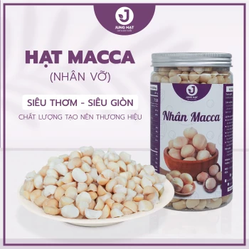 Nhân hạt Macca vỡ đôi JUNG HẠT - LÀM SỮA HẠT NGON, ĂN LIỀN TIỆN LỢI