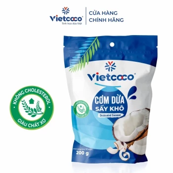 Cơm dừa sấy hạt mịn Vietcoco - Sản phẩm Junghat tin dùng