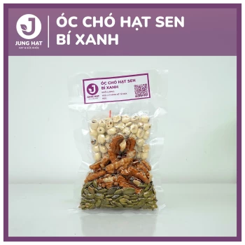 Gói hạt làm sữa dinh dưỡng Óc chó hạt sen bí xanh - Jung Hạt