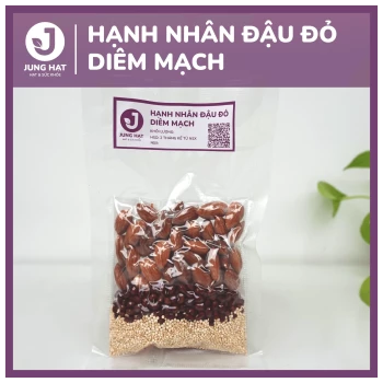 Gói hạt làm sữa dinh dưỡng Hạnh nhân đậu đỏ diêm mạch - Jung Hạt