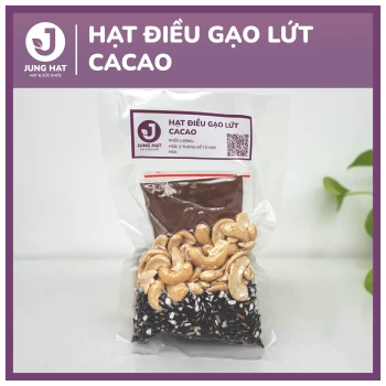 Gói hạt làm sữa dinh dưỡng Hạt điều gạo lứt cacao - Jung Hạt