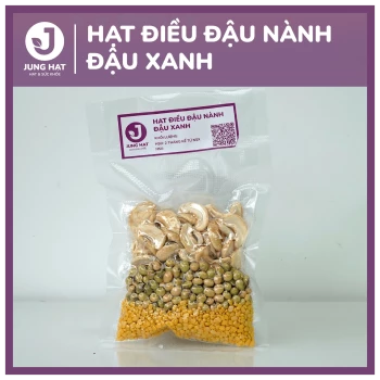 Gói hạt làm sữa dinh dưỡng Hạt điều đậu nành đậu xanh - Jung Hạt