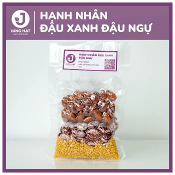 Gói hạt làm sữa dinh dưỡng Hạnh nhân đậu xanh đậu ngự - Jung Hạt