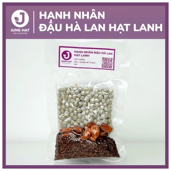 Gói hạt làm sữa dinh dưỡng Hạnh nhân đậu hà lan hạt lanh - Jung Hạt