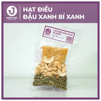 [Gói hạt] Hạt điều đậu xanh bí xanh