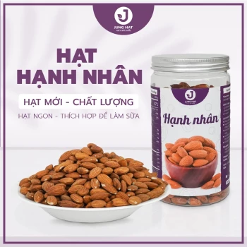 Hạt Hạnh nhân lõi chuẩn Úc - JUNG HẠT - LÀM SỮA HẠT NGON, ĂN LIỀN TIỆN LỢI