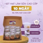 Set nấu sữa hạt mix sẵn 10 NGÀY - CAO CẤP - Đa dạng công thức, gói hút chân không - JUNG HẠT | 50g/100g/gói, đóng hộp