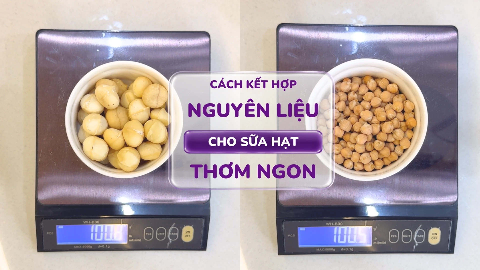 Bí quyết chỉnh tỷ lệ hạt và nước giúp sữa hạt luôn sánh mịn không lo đặc hay loãng
