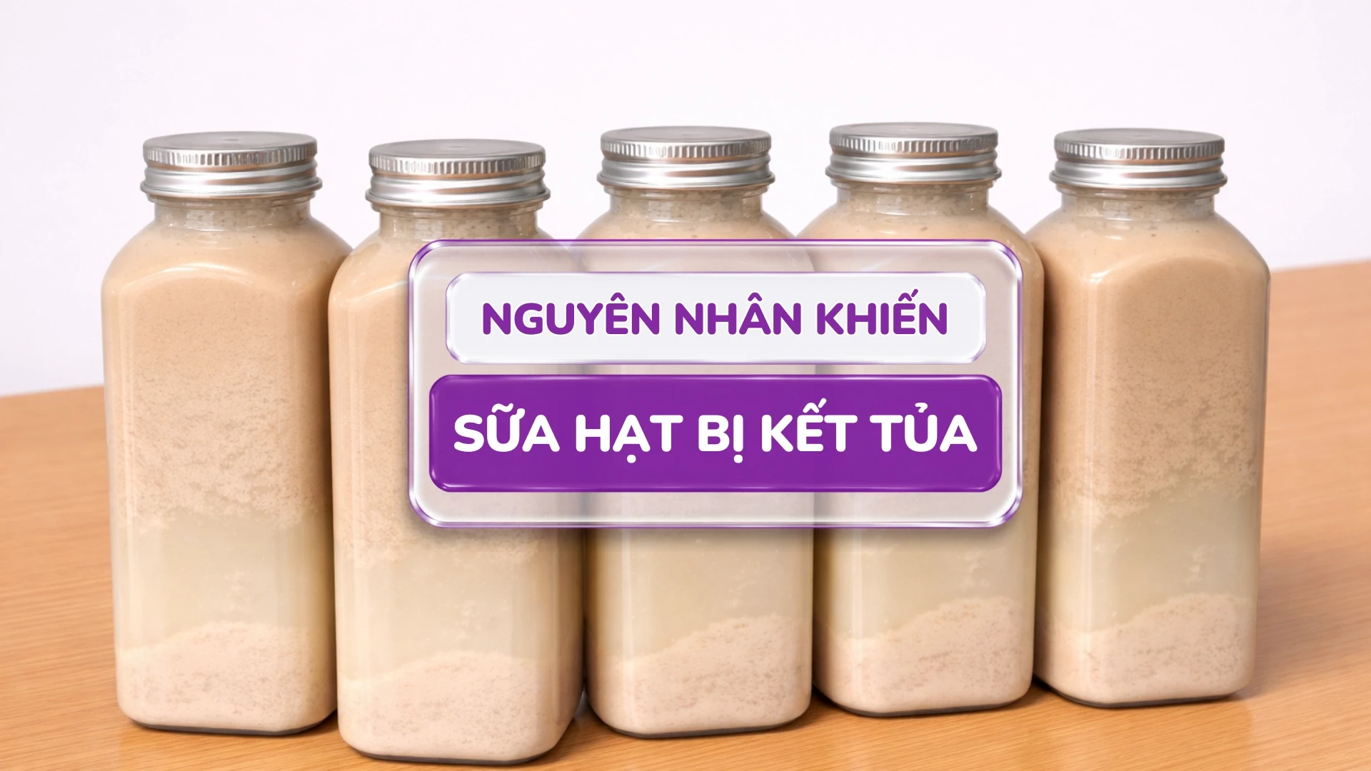 Sai Lầm Khiến Sữa Hạt Bị Kết tủa Và Cách Khắc Phục