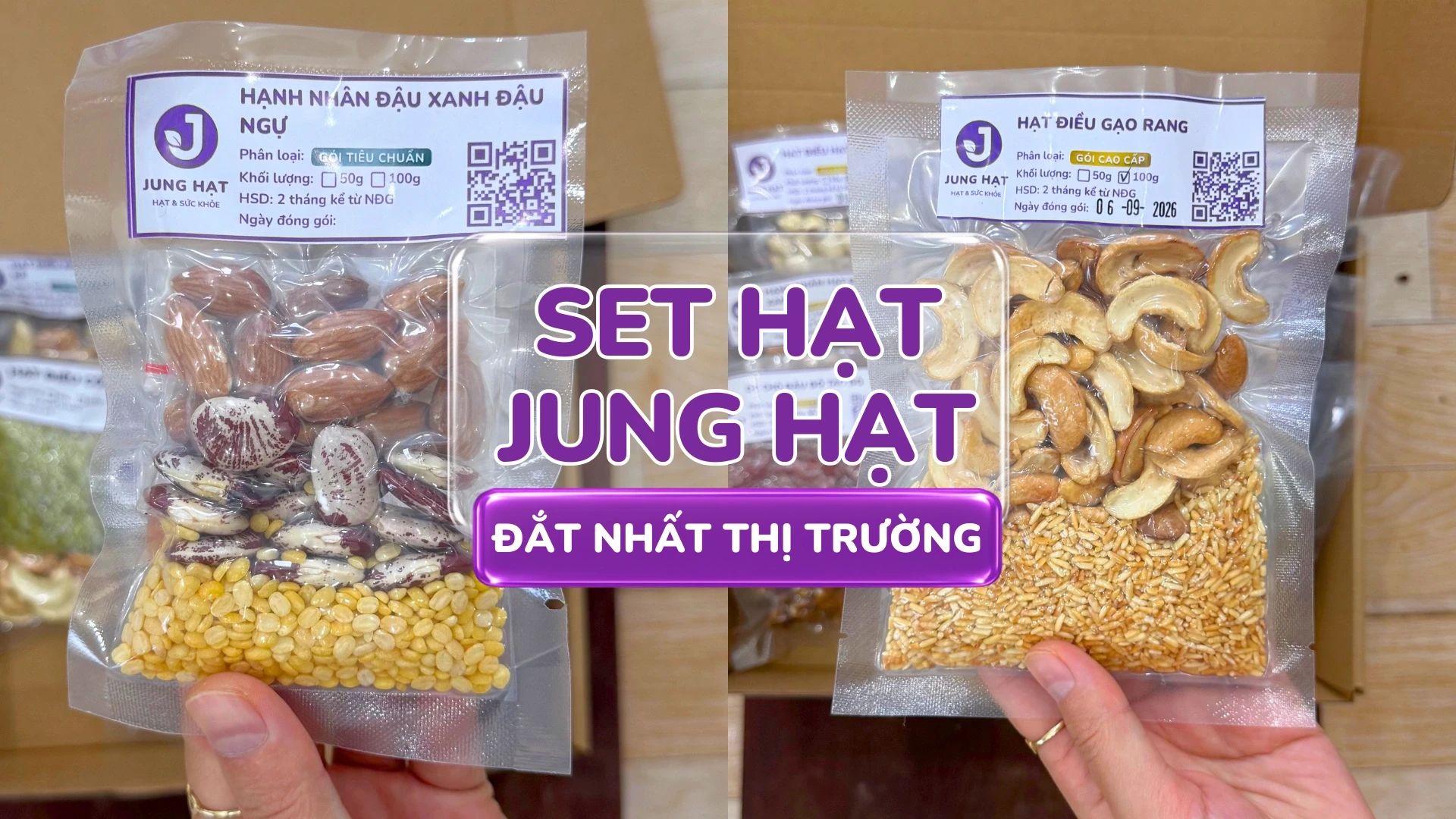 Set Hạt Jung Hạt Có Đắt Không? So Sánh Tỷ Lệ Hạt Béo Và Giá Thành Thực Tế
