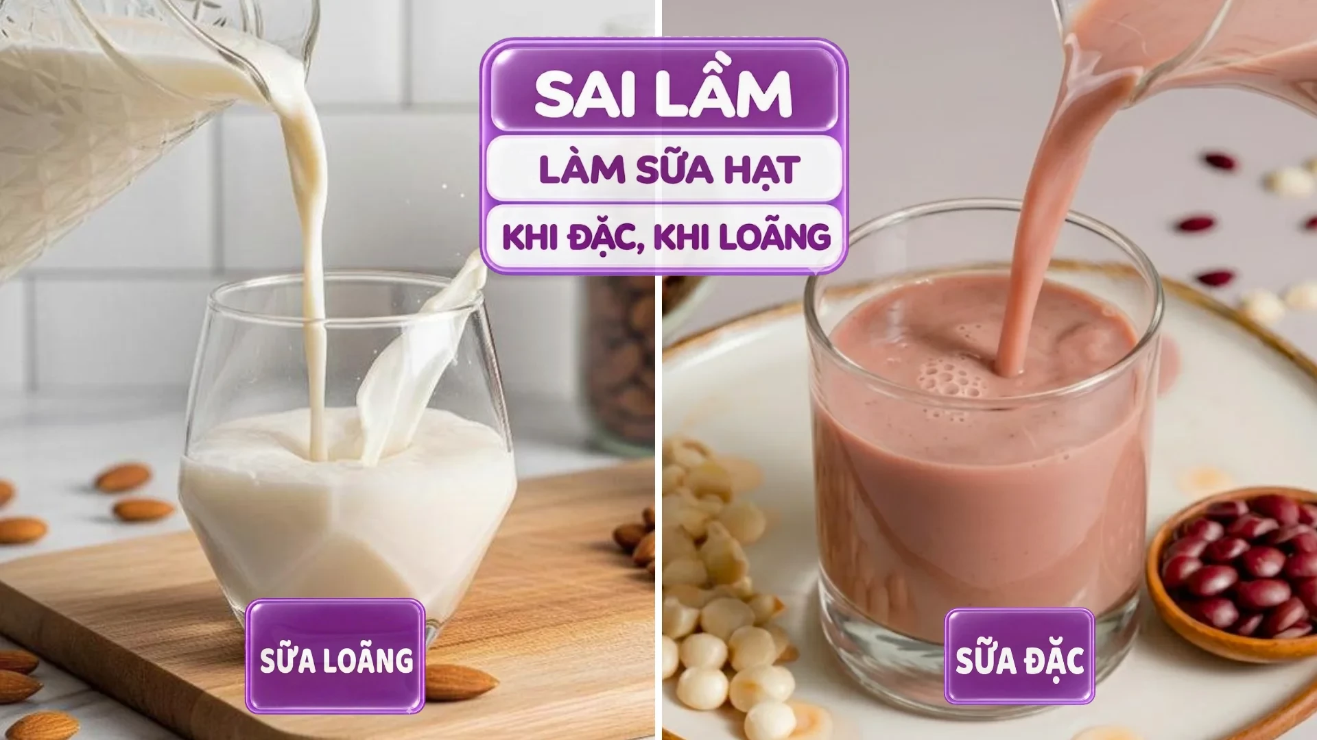 3 Nguyên Tắc Làm Sữa Hạt Sánh Mịn Không Bị Quá Đặc Hay Quá Loãng